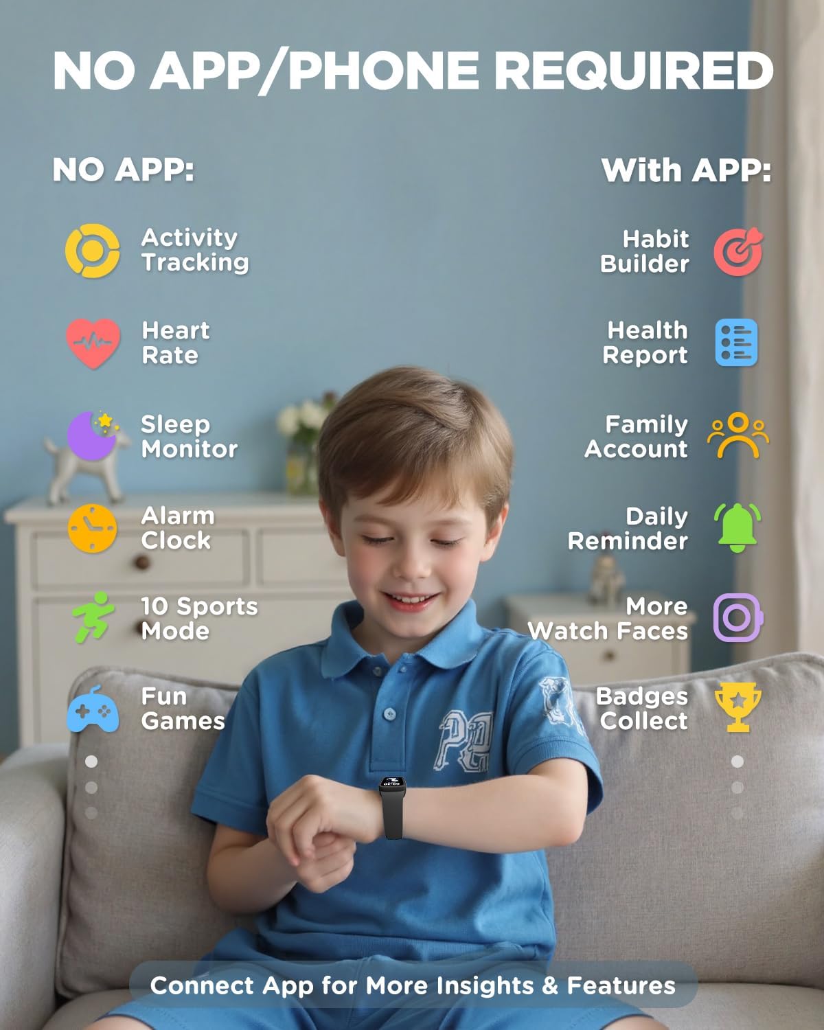 BIGGERFIVE Vigor 3 Kids Tracker | NDIS Routine & Sleep Aid