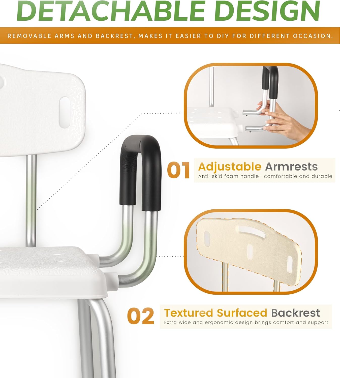 Heavy-Duty Shower Chair | NDIS Bathroom Safety Aid