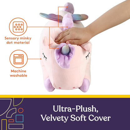 Unicorn Vibrating Pillow (Textured) | NDIS Kids Sensory Aid