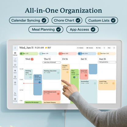 Skylight Calendar Max 27" | NDIS Visual Routine & Chore Hub