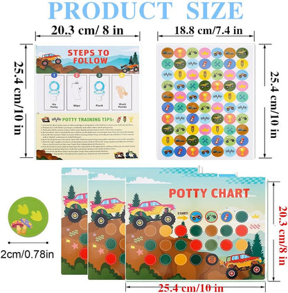 Visual Potty Training Chart | NDIS Toileting Reward System
