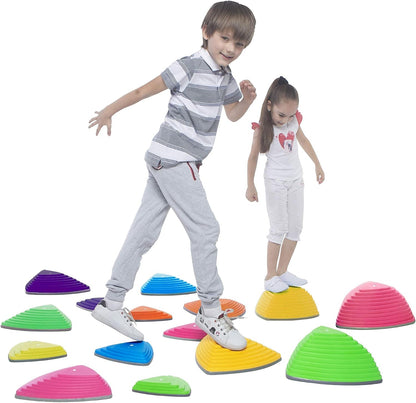 Gross Motor Balance Stepping Stones 15-Pack | NDIS Sensory Aid