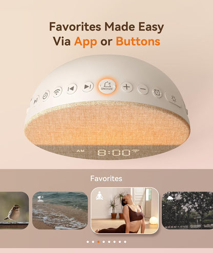 Sunrise 1+ Alarm Clock & White Noise Sound Machine | NDIS Sleep Aid