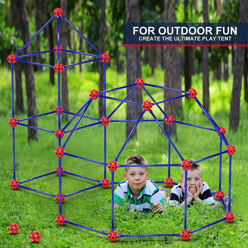 OleFun 140pc Sensory Fort Building Kit | NDIS Den Aid