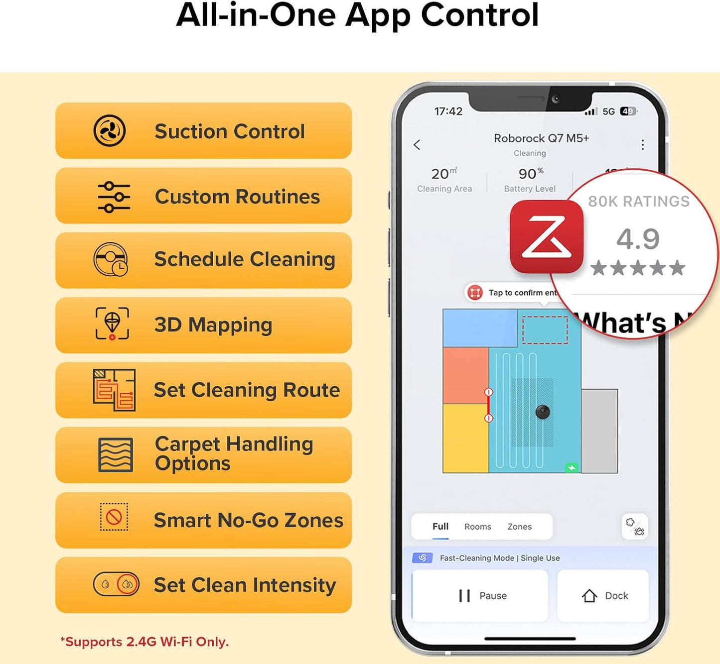 Self-Emptying Robot Vacuum & Mop | Fatigue Management Support