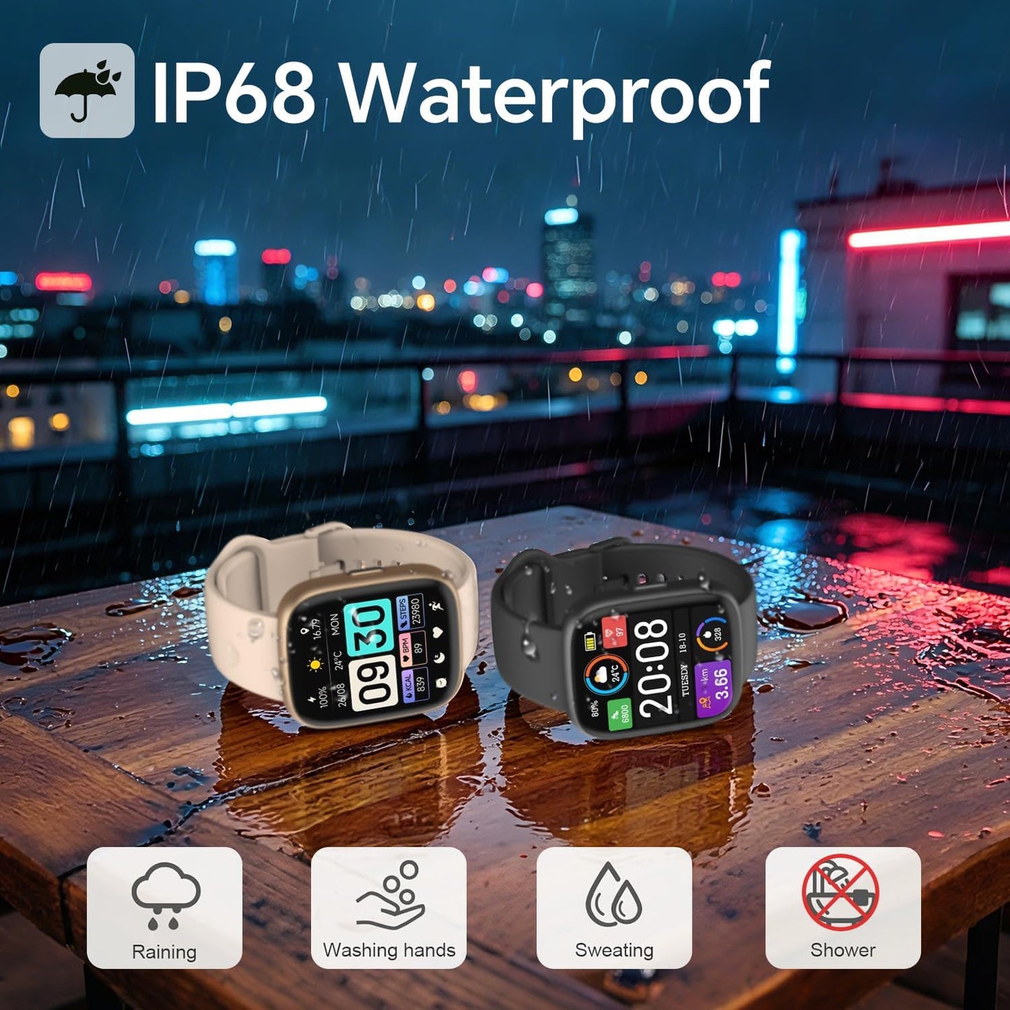 1.83" Smartwatch with Alexa & Bluetooth Calling | NDIS Daily Aid
