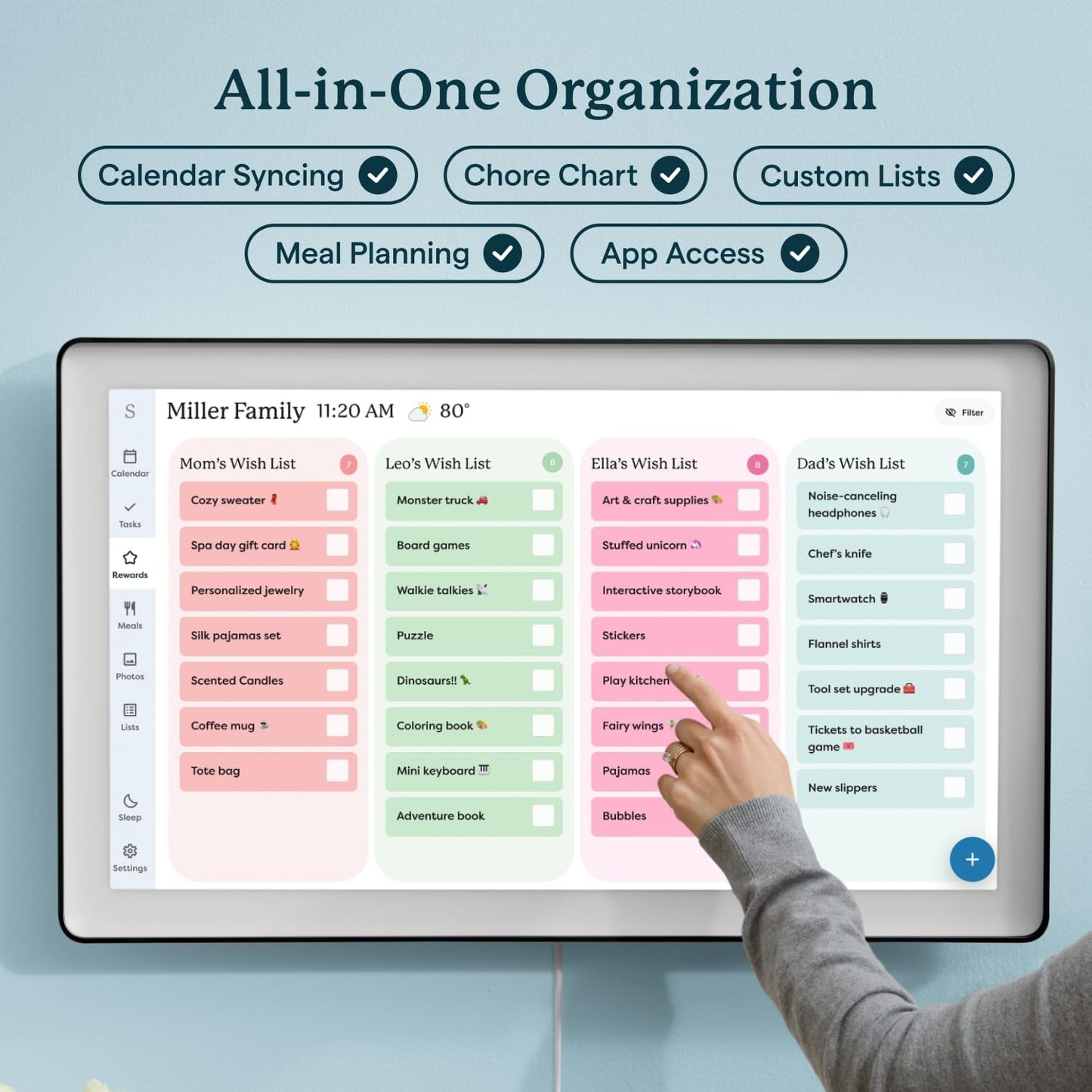 Skylight Calendar Max 27" | NDIS Visual Routine & Chore Hub