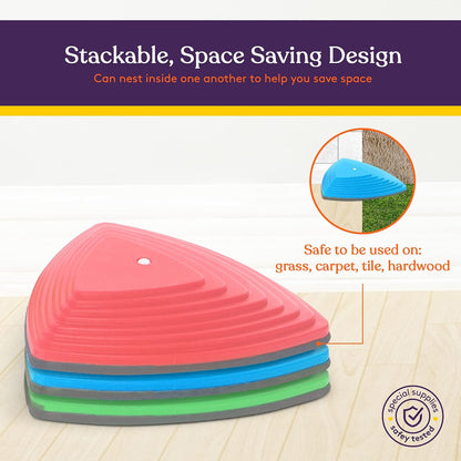 Gross Motor Balance Stepping Stones 15-Pack | NDIS Sensory Aid