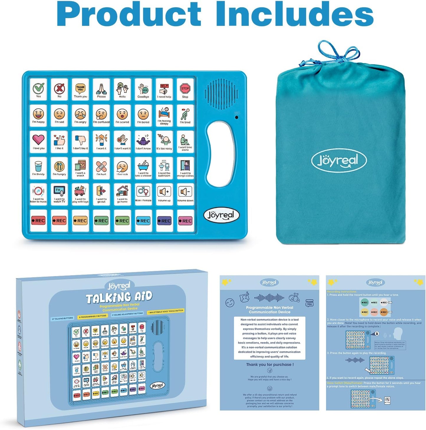 45-Button Voice Generating AAC Device | NDIS Speech & Autism Aid