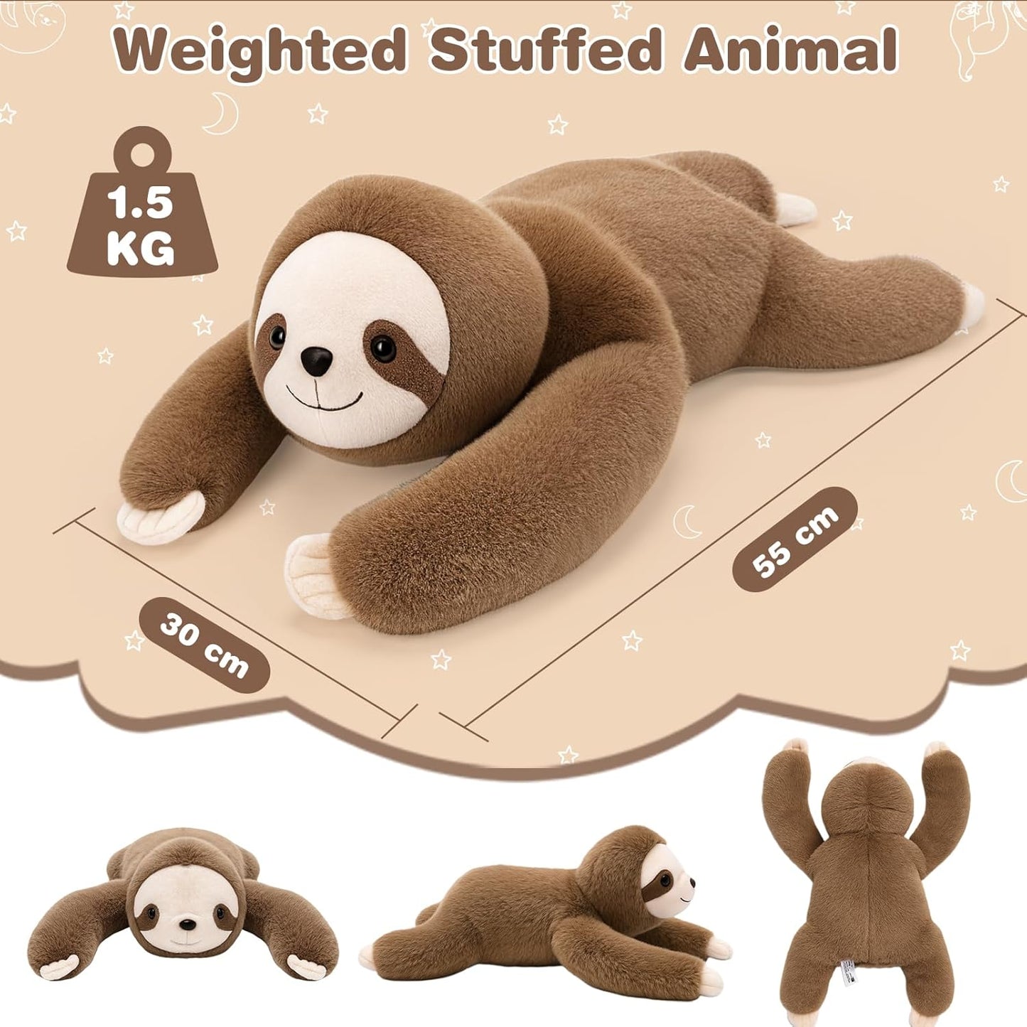 Vibrating Sensory Sloth Pillow | NDIS Deep Pressure Aid