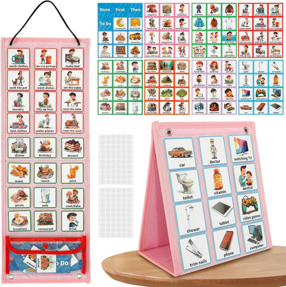 96-Card Visual Daily Routine Board | NDIS Communication Aid