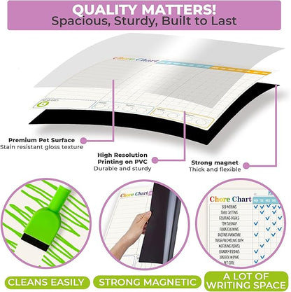 QUOKKA Magnetic Visual Schedule & Chore Chart | NDIS Routine Aid