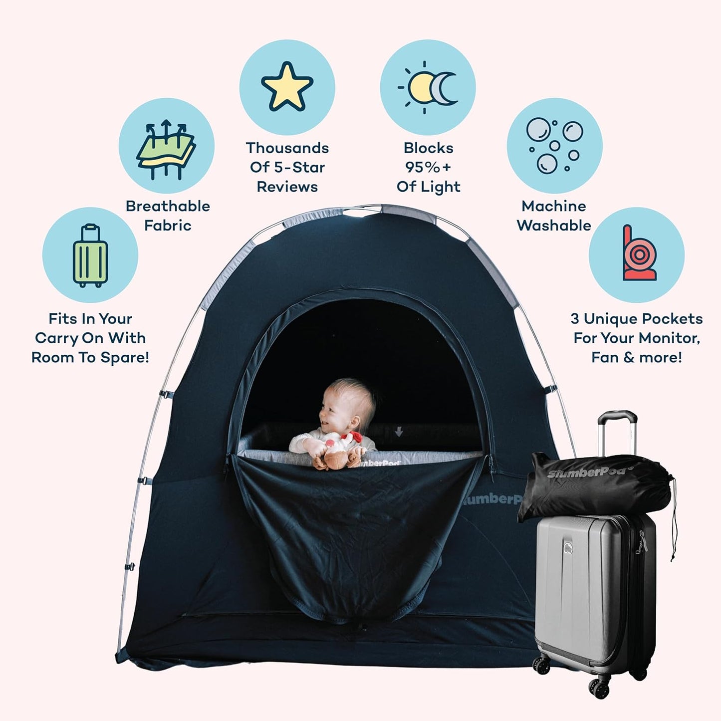 SlumberPod Sensory Privacy Tent | NDIS Blackout Canopy Aid