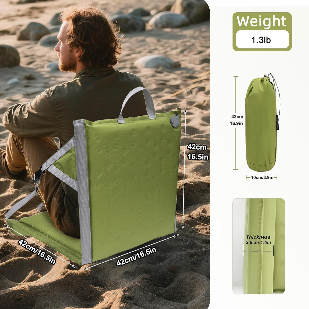 Self-Inflating Memory Foam Seat Pad | NDIS Seating & Back Aid