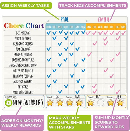 QUOKKA Magnetic Visual Schedule & Chore Chart | NDIS Routine Aid