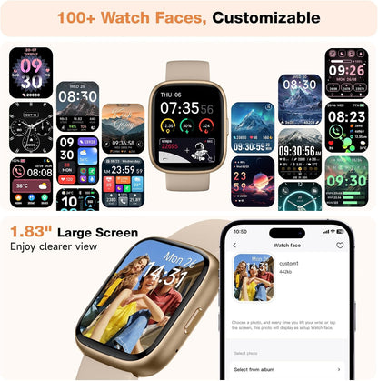 1.83" Smartwatch with Alexa & Bluetooth Calling | NDIS Daily Aid