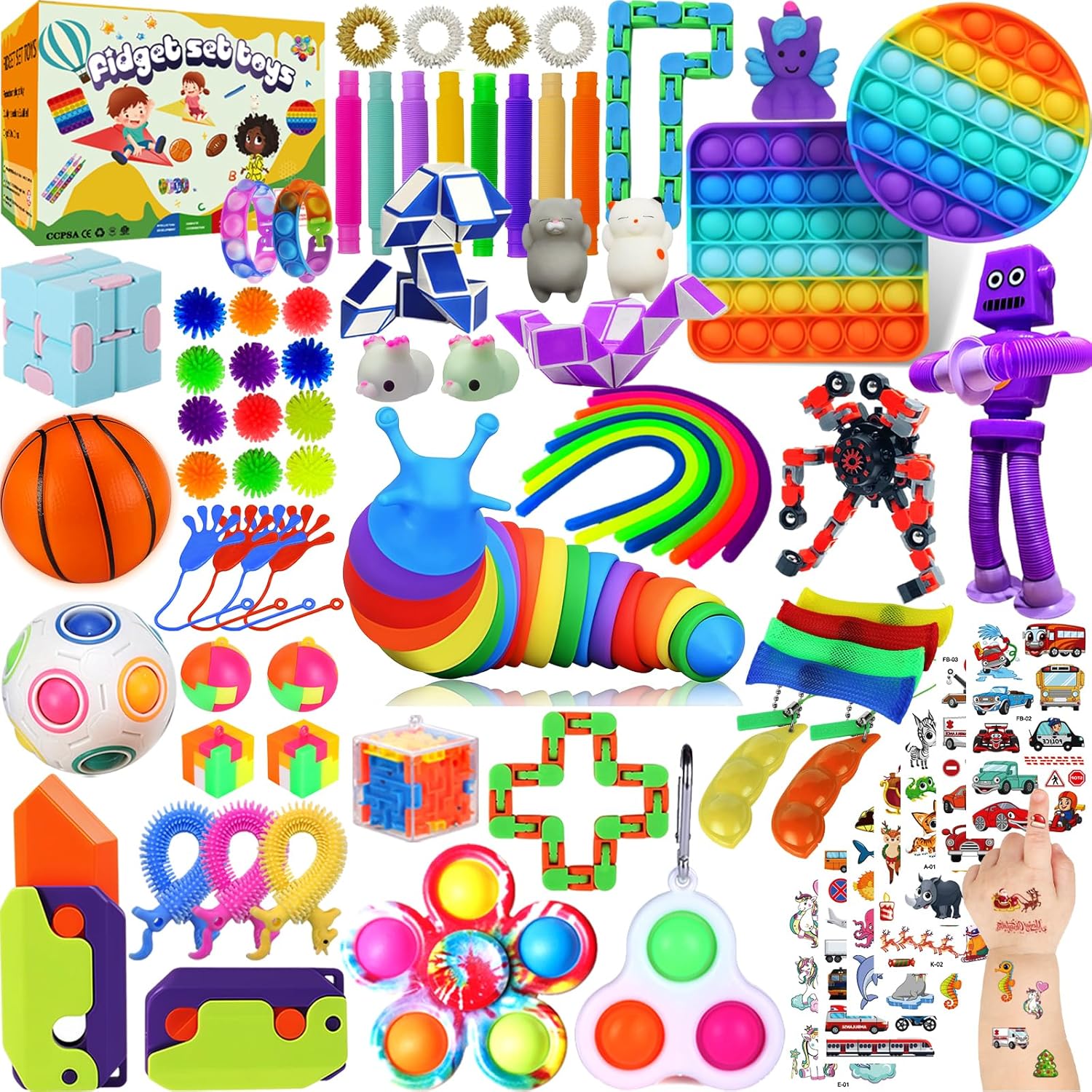 Fidget Set Shops 80-Piece Sensory Fidget Set | NDIS Anxiety & Focus Aid