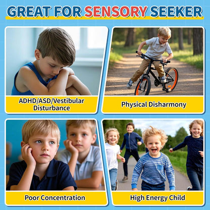 360° Rotating Sensory Chair with Handles | Autism & ADHD Tool