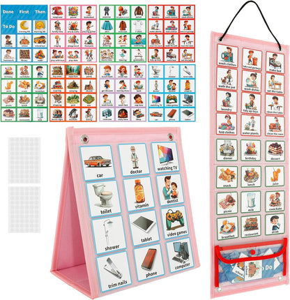 96-Card Visual Daily Routine Board | NDIS Communication Aid
