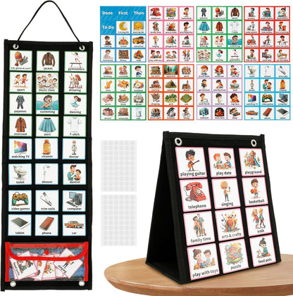 96-Card Visual Daily Routine Board | NDIS Communication Aid