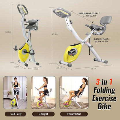 Folding Magnetic Exercise Ergo Bike | NDIS Sensory & Rehab Aid