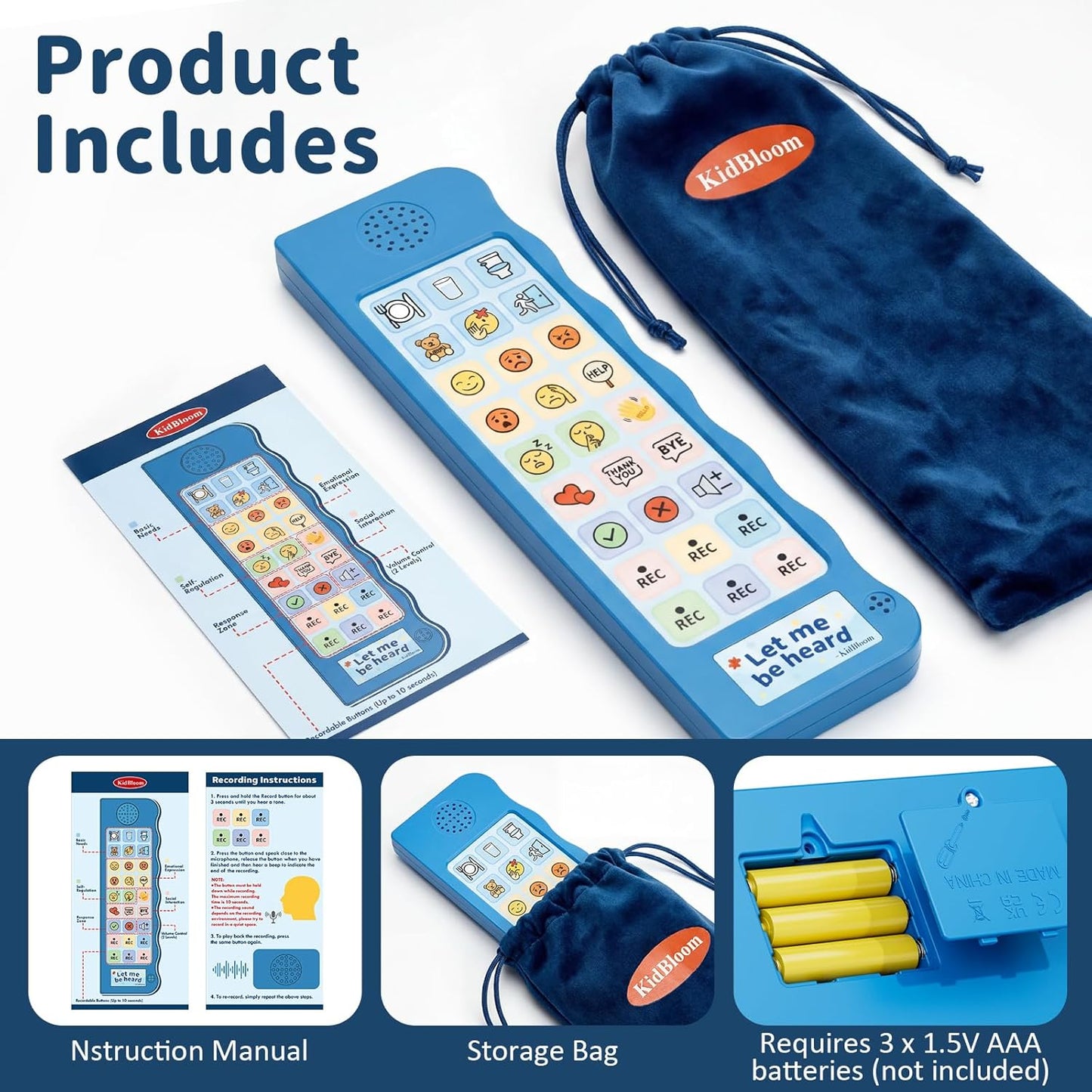 KidBloom Portable AAC Device | NDIS Speech & Autism Aid
