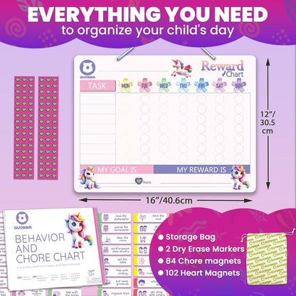 QUOKKA Magnetic Visual Schedule & Chore Chart | NDIS Routine Aid