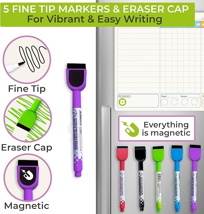 QUOKKA Magnetic Visual Schedule & Chore Chart | NDIS Routine Aid