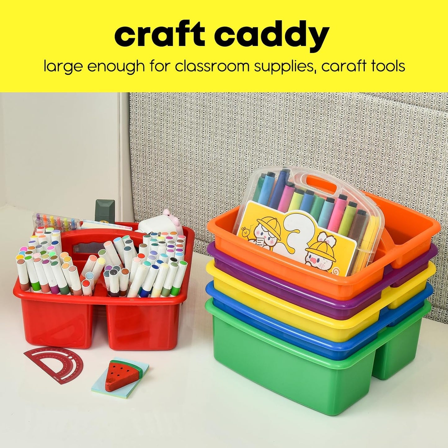 Visual Task & Therapy Storage Caddy 6-Pack | NDIS Organiser