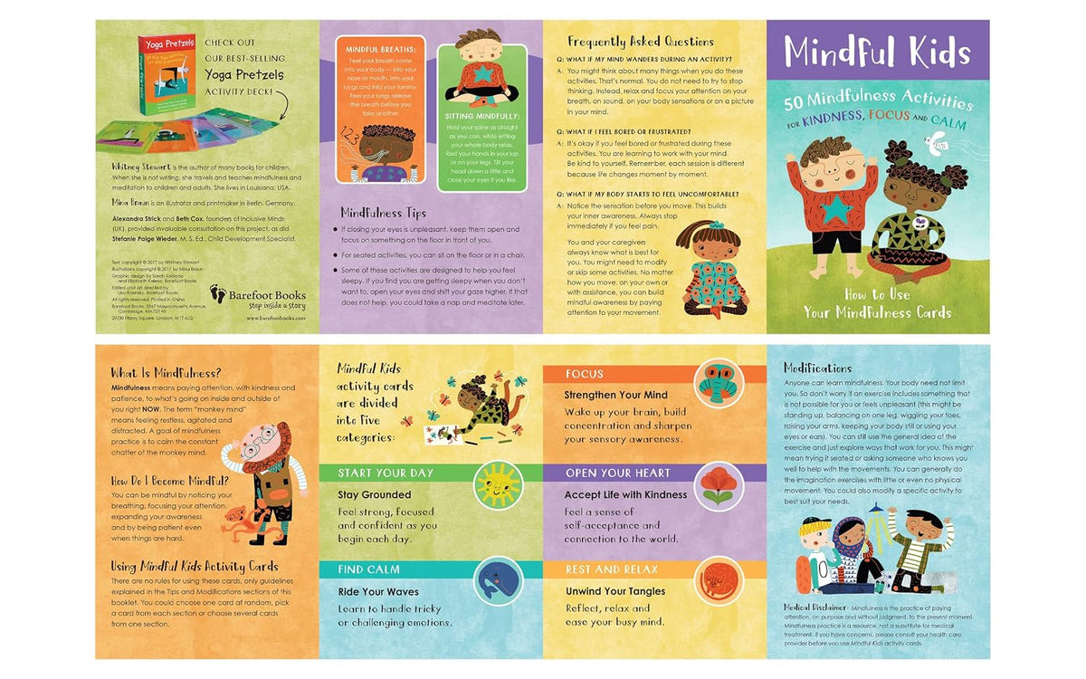 Mindful Kids 50 Activity Cards Deck | NDIS Emotional Regulation Aid