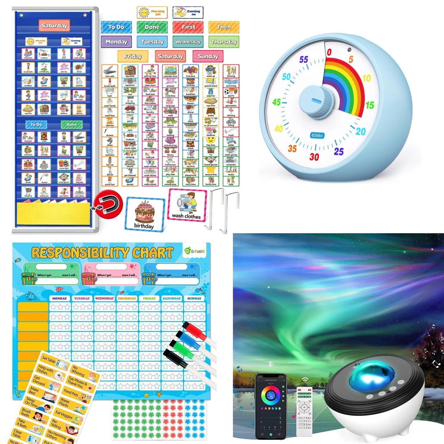 Autism Routine & Regulation Kit | Visual Schedule, Timer & Sensory Aid
