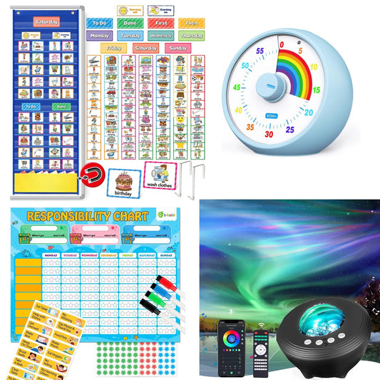 Autism Routine & Regulation Kit | Visual Schedule, Timer & Sensory Aid