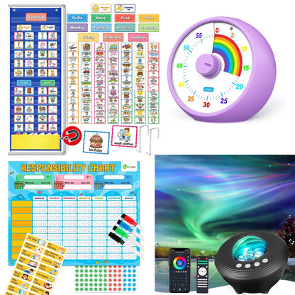 Autism Routine & Regulation Kit | Visual Schedule, Timer & Sensory Aid