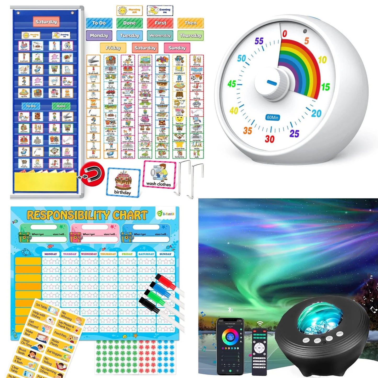 Autism Routine & Regulation Kit | Visual Schedule, Timer & Sensory Aid