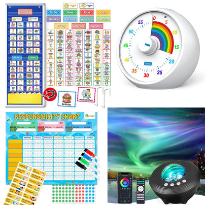 Autism Routine & Regulation Kit | Visual Schedule, Timer & Sensory Aid
