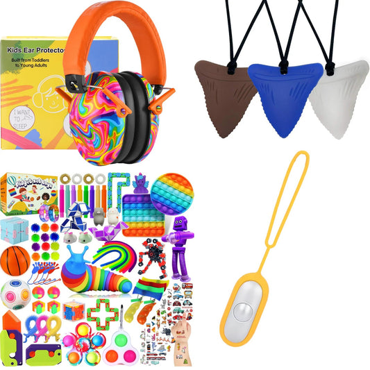 Calm Explorer Sensory Travel Kit | 4pc NDIS Regulation Bundle for Kids