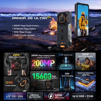 Armor 26 Ultra Rugged Smartphone: Durable, High-Performance, and Built for Tough Environments