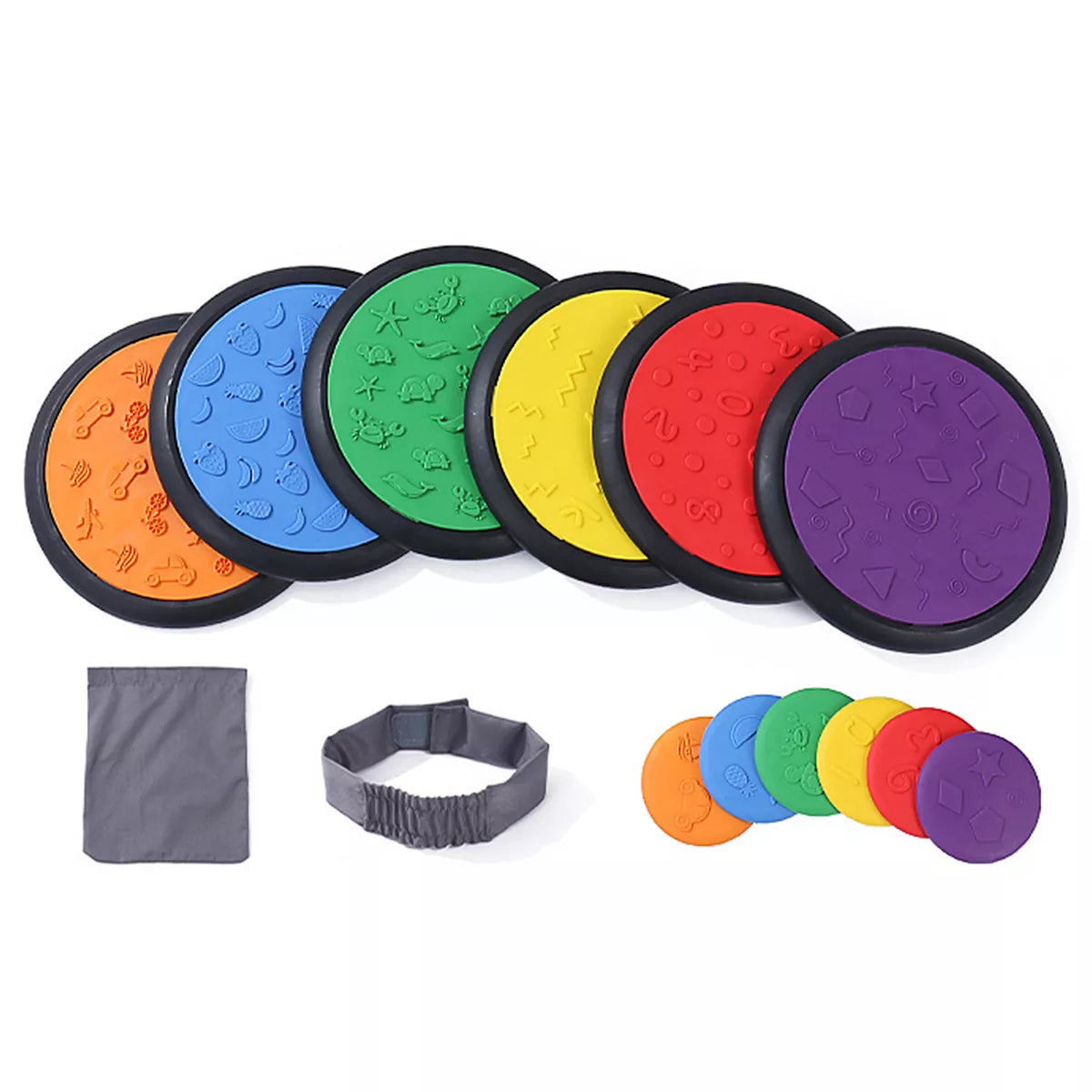 Sensory Tactile Disc Matching Toys: Wood Surf Balance Equipment for Kindergarten Sensorial Educational Training