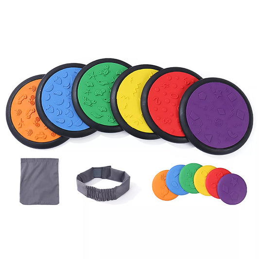 Sensory Tactile Disc Matching Toys: Wood Surf Balance Equipment for Kindergarten Sensorial Educational Training