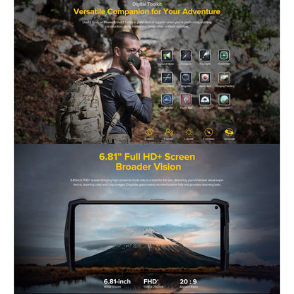 Power Armor 13 Rugged Phone with Infrared Distance Measure, 8GB RAM, 256GB Storage