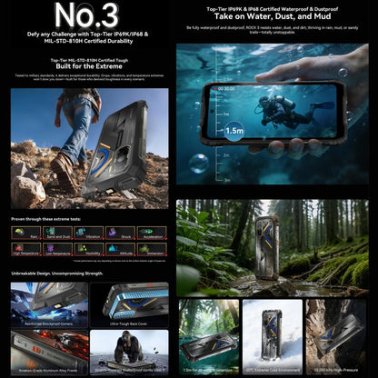 Blackview ROCK 3 Rugged Phone | NDIS Durability & AAC Aid