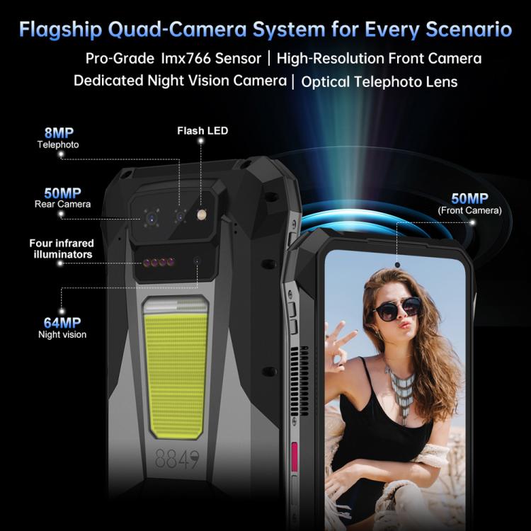 Unihertz 8849 Tank X Projector Phone | NDIS AAC & Sensory Aid