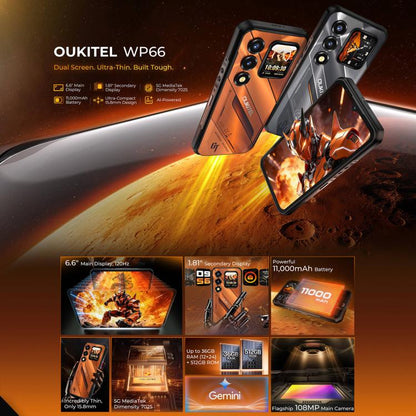 Oukitel WP66 5G Rugged Phone | NDIS Safety & Speech Aid