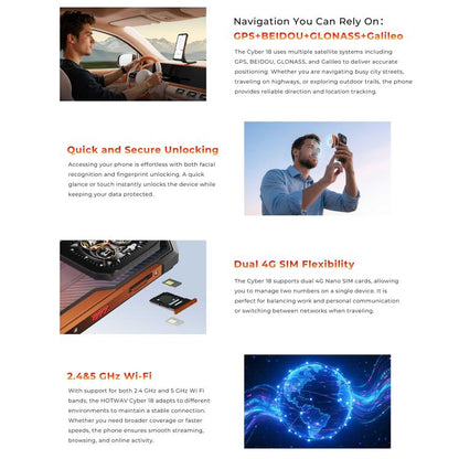 Cyber 18 Rugged Phone | NDIS Speech & Night Vision Aid