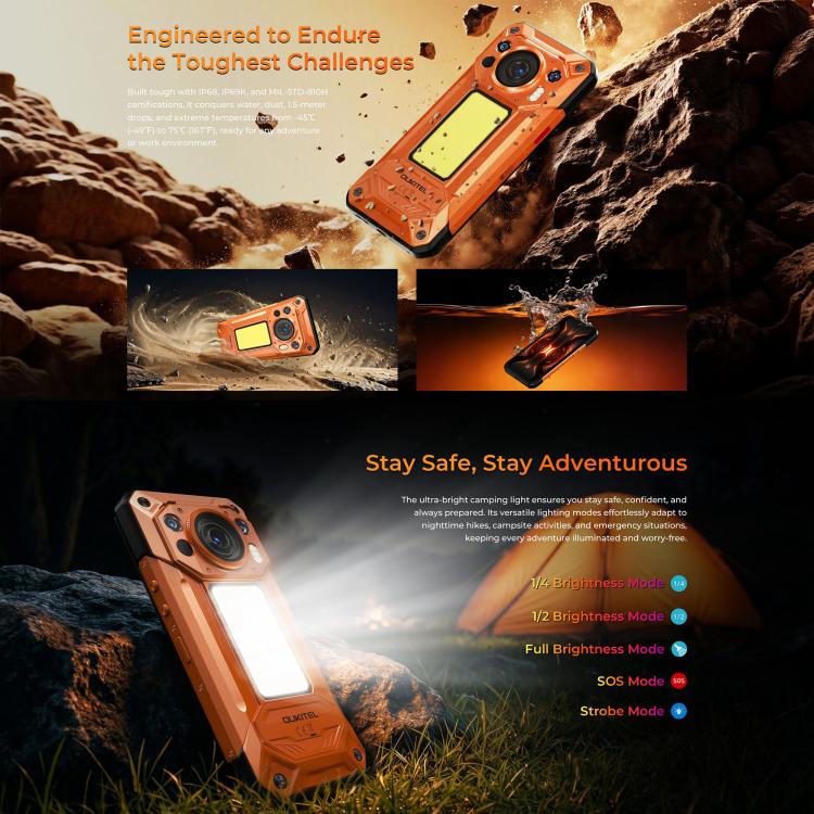 Oukitel WP500 Ultra Rugged Phone | NDIS Durability & AAC Aid