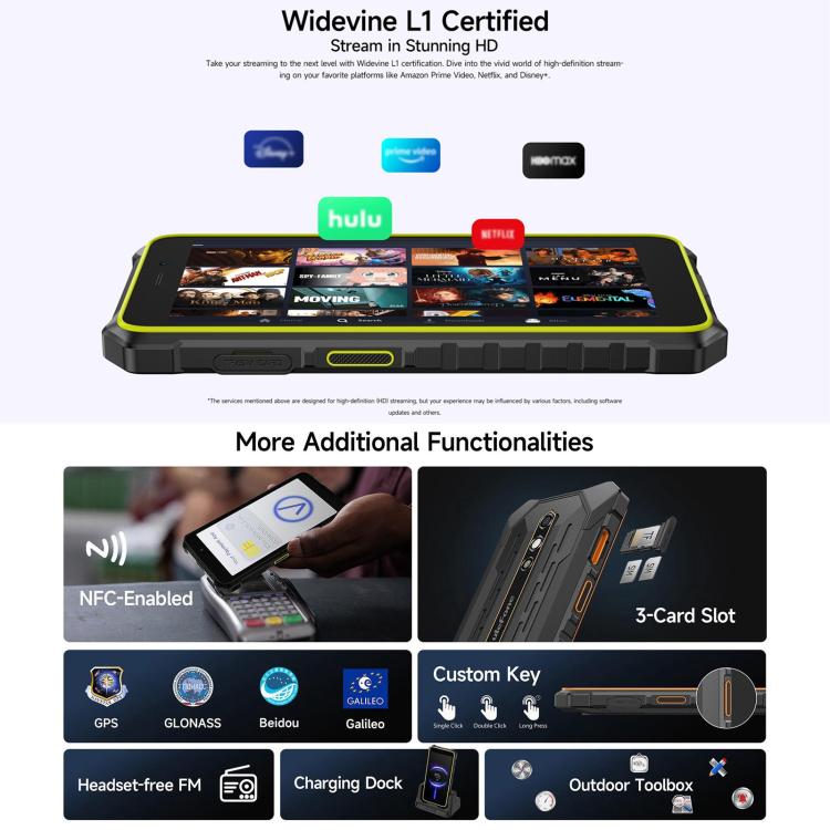 RugKing 2 Pro 5.45" Rugged 4G Phone 128GB | NDIS Communication Aid