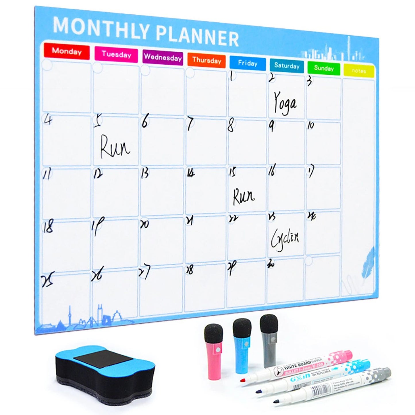 Magnetic Monthly Planner A3 | NDIS Visual Routine Aid