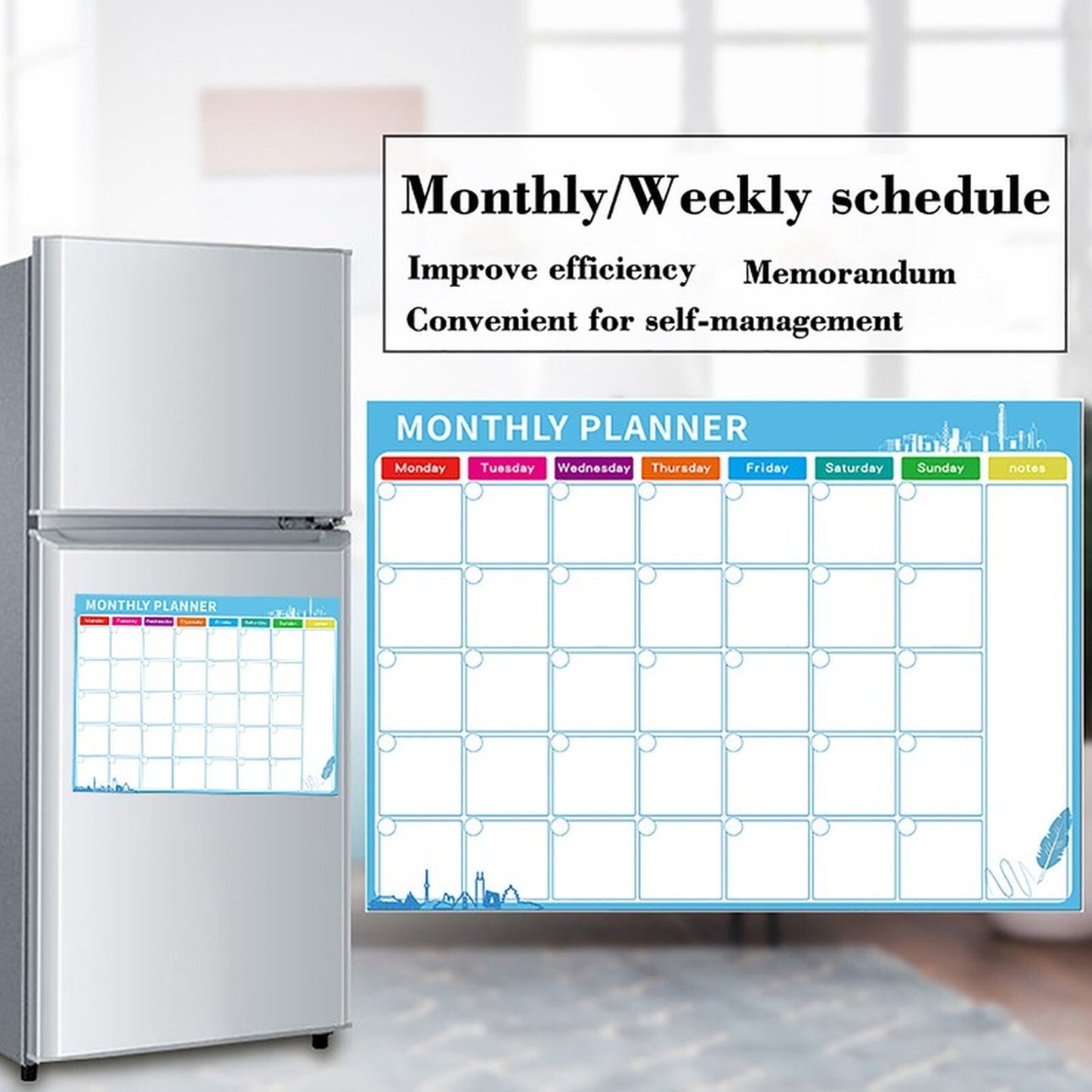 Magnetic Monthly Planner A3 | NDIS Visual Routine Aid