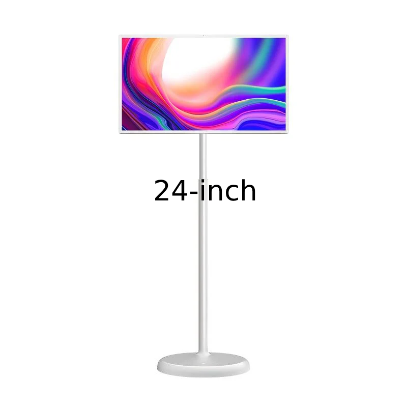 Portable Smart Touch Screen TV on Wheels (Android 12) | NDIS Bedside Media Hub