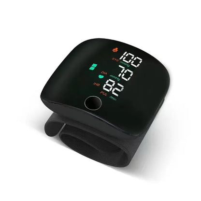 Rechargeable Wrist Blood Pressure Monitor with Voice Guidance – Accessible Health Monitoring